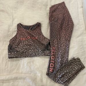 Peloton pants (S) and sports bra (M) set